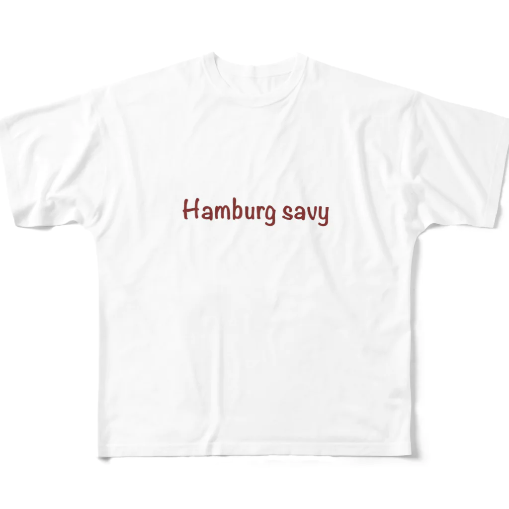 食堂サビーズのi'm Hamburg  savy フルグラフィックTシャツ