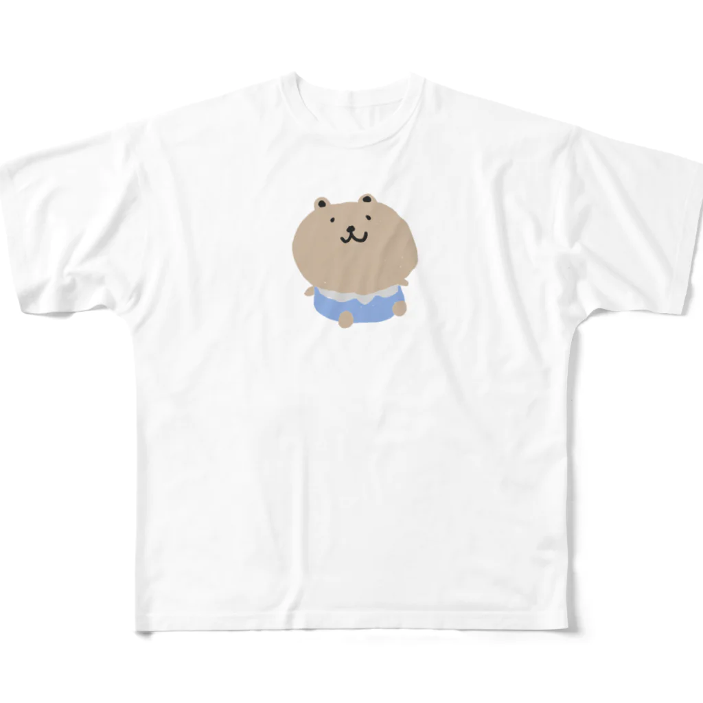 Bunshopの爽やかくまちゃんだけ フルグラフィックTシャツ