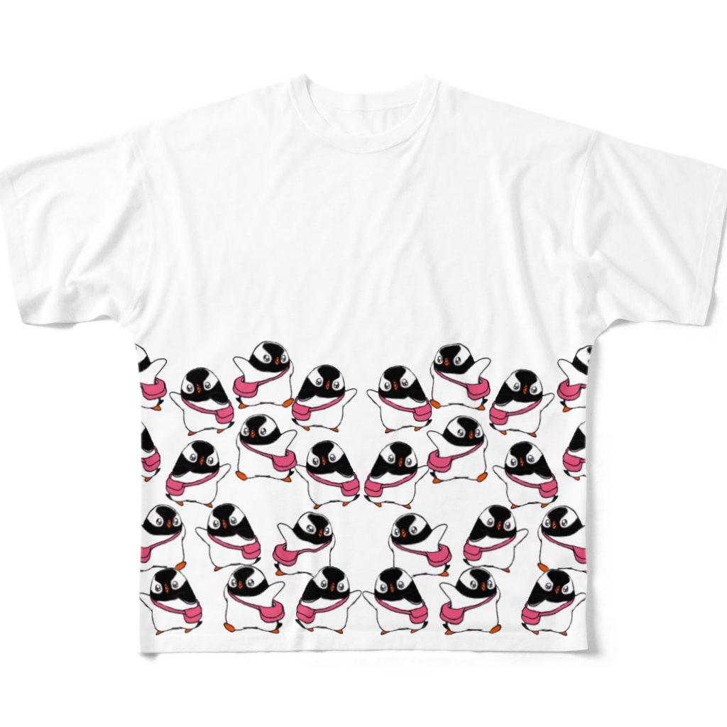 ヤママユ(ヤママユ・ペンギイナ)のふえるプピゴン All-Over Print T-Shirt