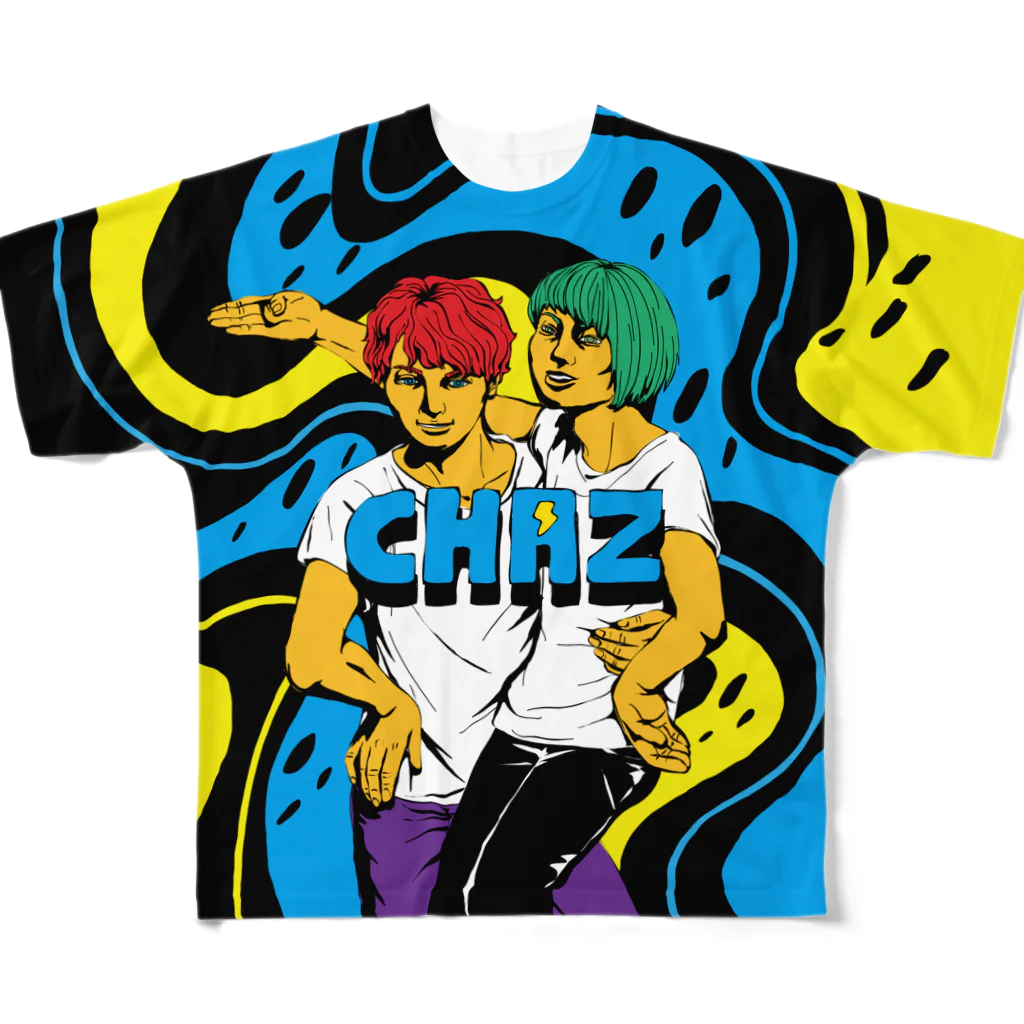 CHEBLOのCHAZ  フルグラフィックTシャツ