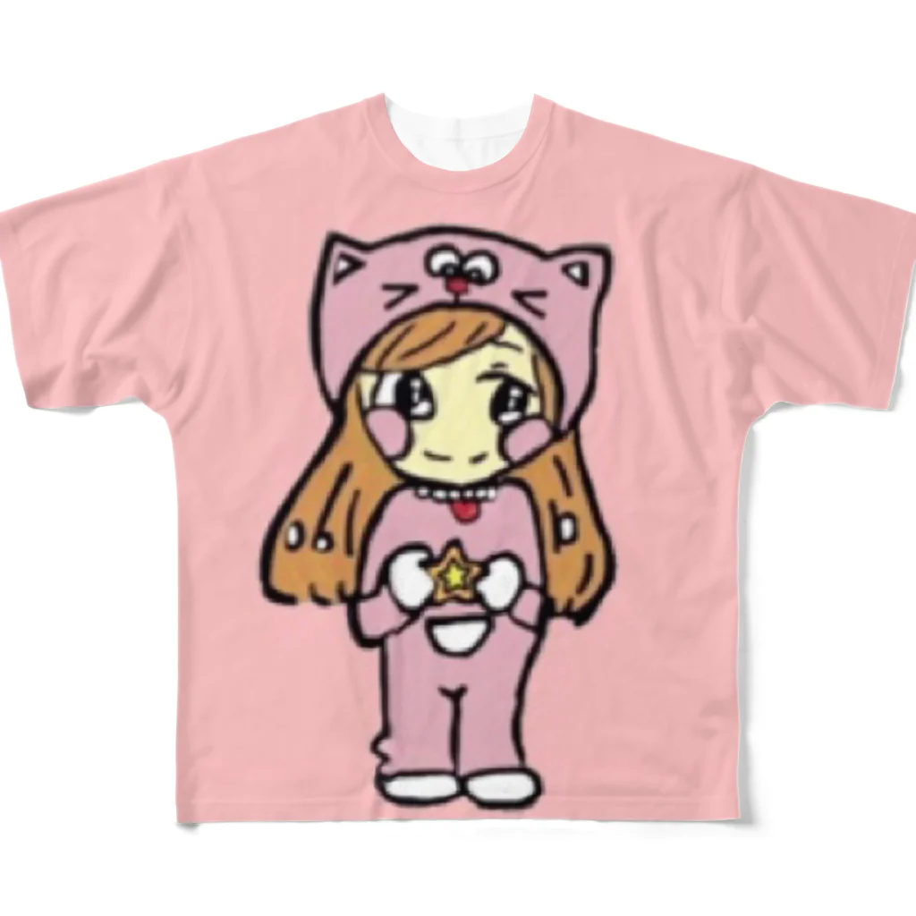 pao_pao_69のぱおえもん All-Over Print T-Shirt