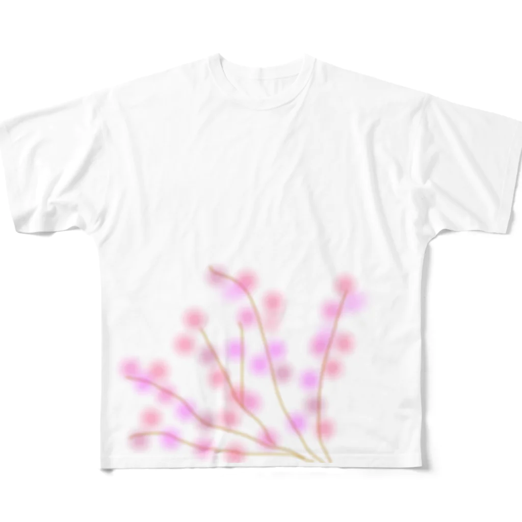 タンポポの葉桜 All-Over Print T-Shirt