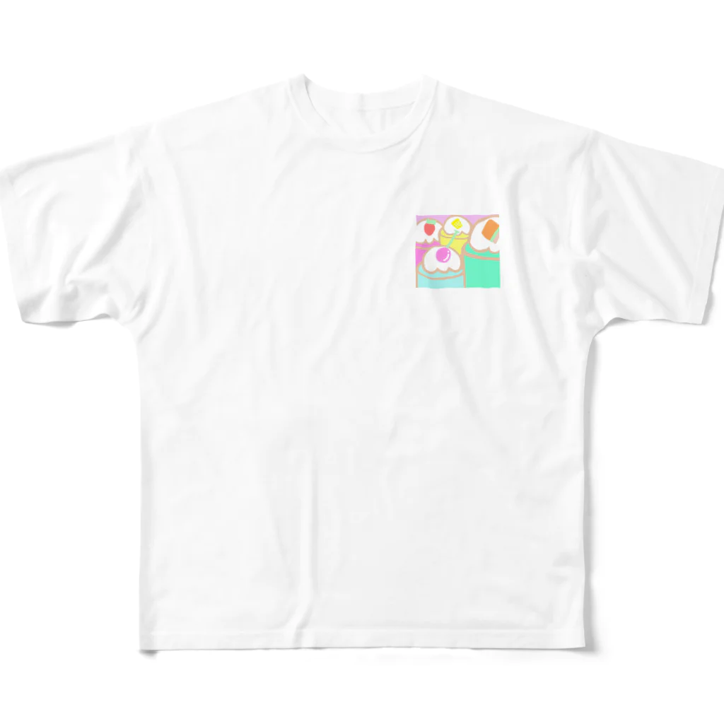 melonchocoのたくさんのソーダ All-Over Print T-Shirt