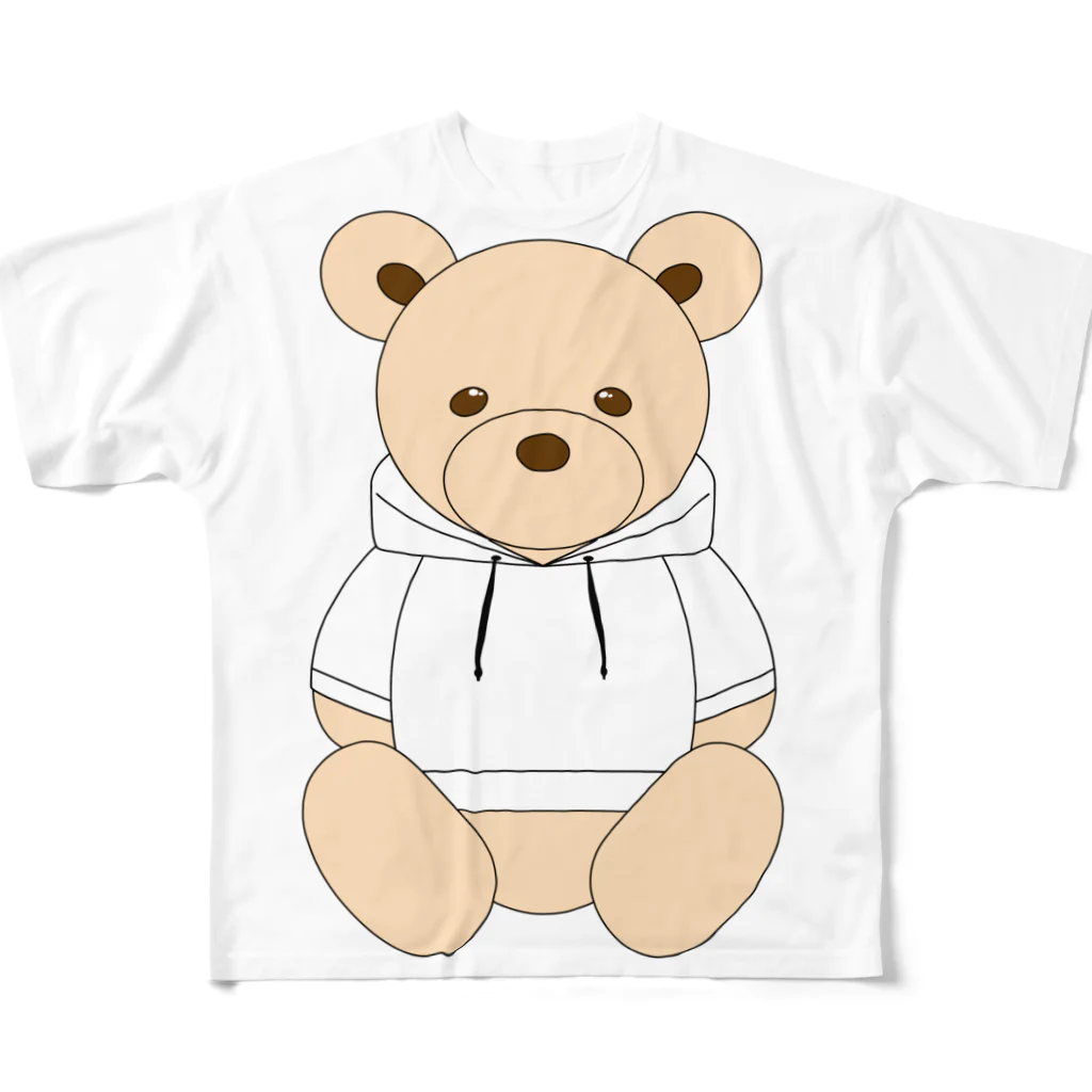 JIYUJIKANのbear All-Over Print T-Shirt