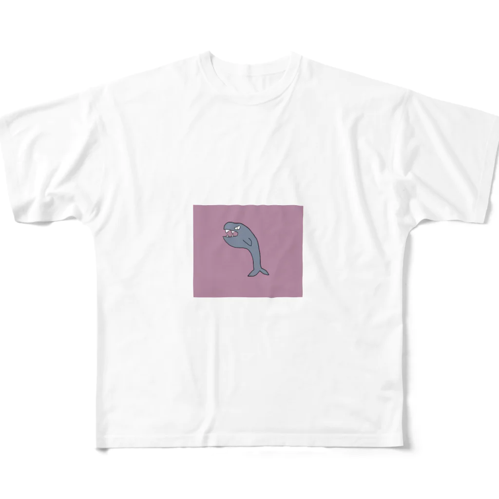 ゆるゆるいらすとのゆるいサメ All-Over Print T-Shirt