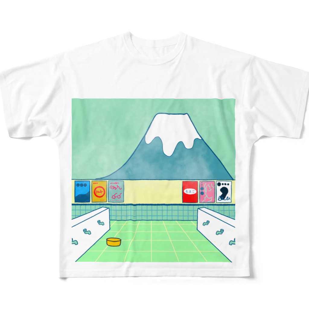かぼちゃ屋の銭湯 All-Over Print T-Shirt
