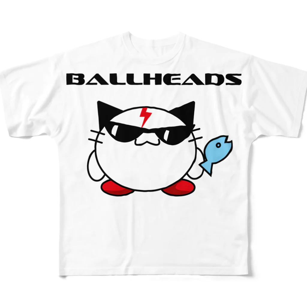 ゴロニャーのダサT屋さんの防犯の日 MIBの日 from BallHeads フルグラフィックTシャツ