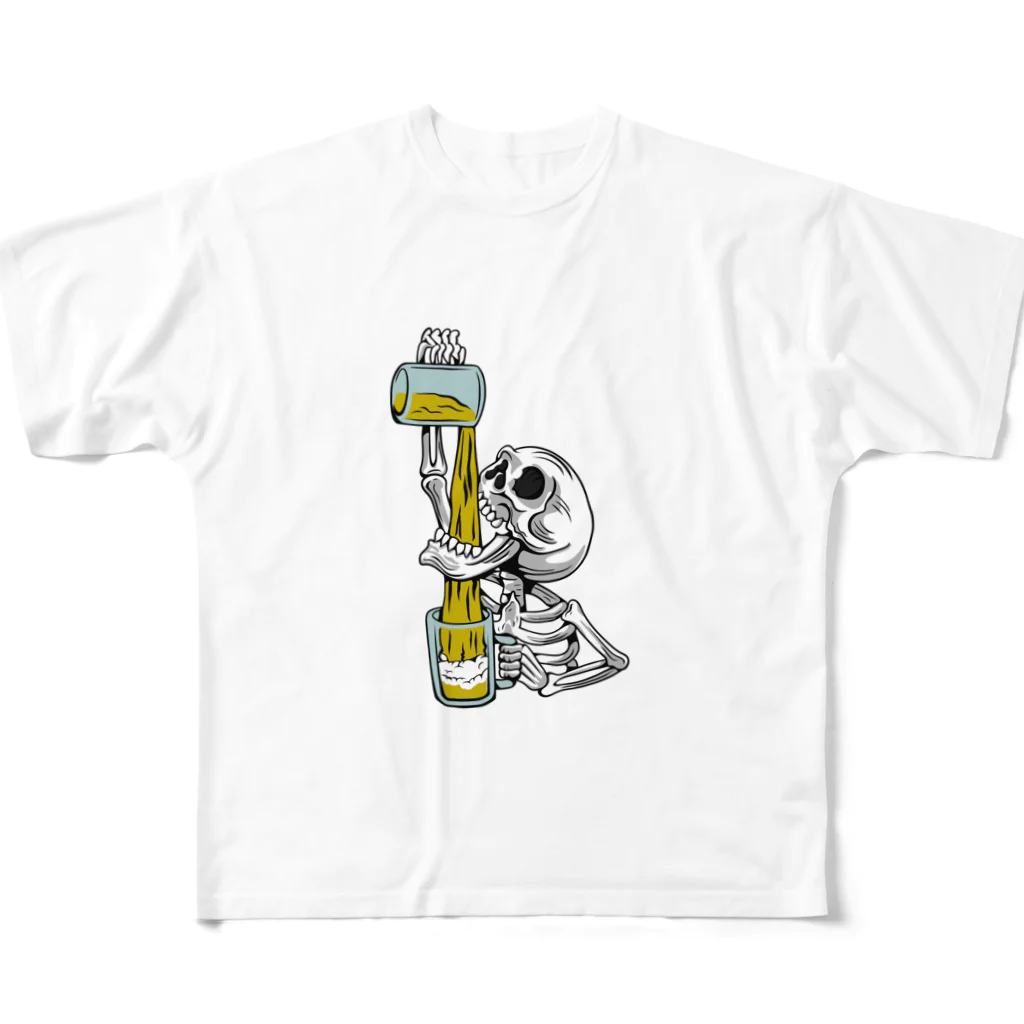 Los Surfista de Shonanのビール大好きストンコさん All-Over Print T-Shirt