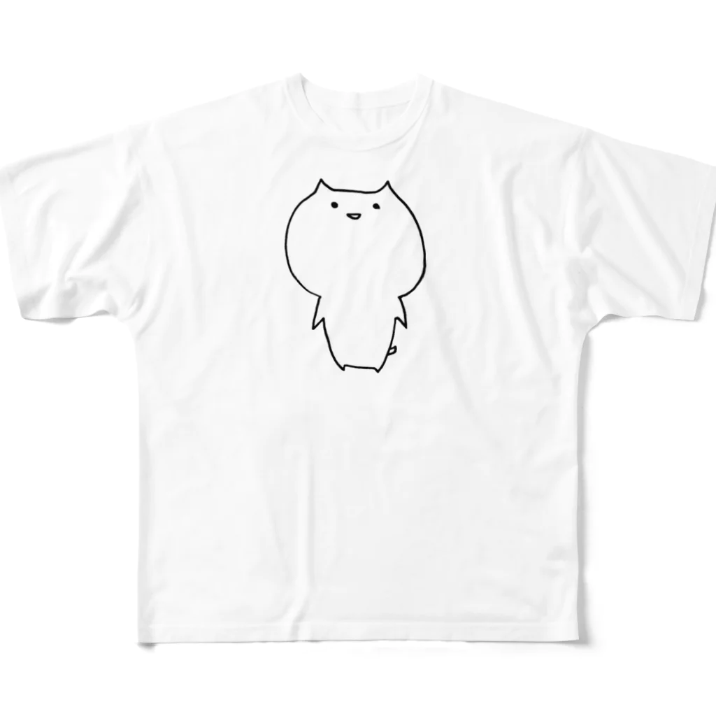 おもちの部屋のねこた君① All-Over Print T-Shirt