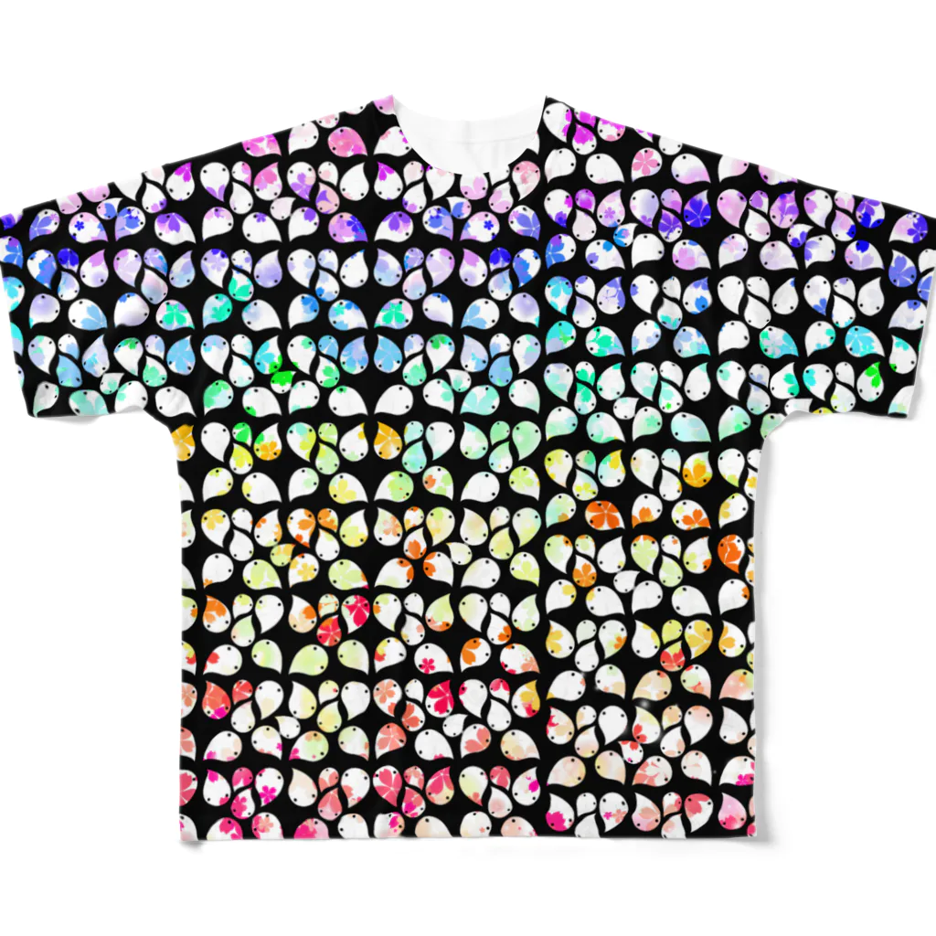 1℃⑥8〜わんど☆ろくまる屋の花咲くロクマル All-Over Print T-Shirt