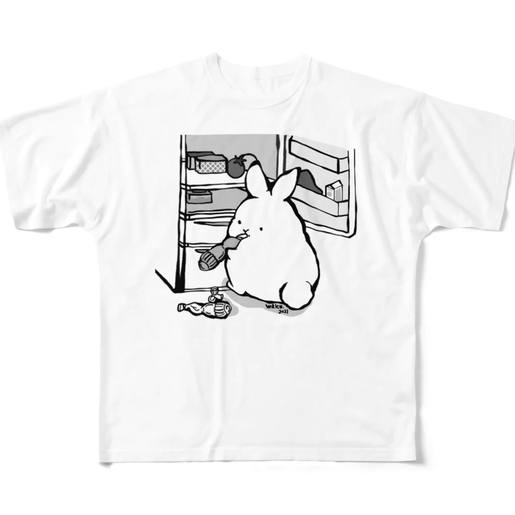 わこぱいの冷蔵庫コソコソ… All-Over Print T-Shirt