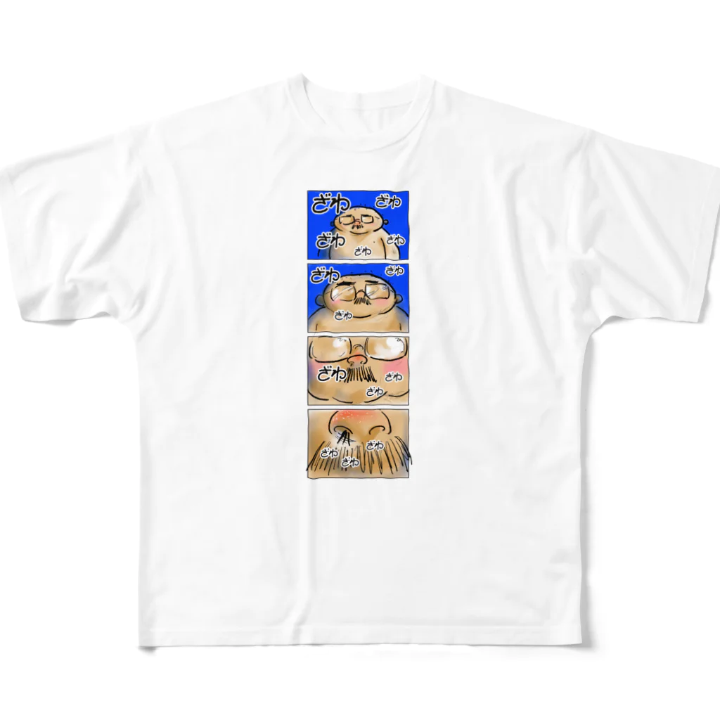 小田ロケット／odaRocketのオノマトペイント No.002「ざわざわざわ」 All-Over Print T-Shirt