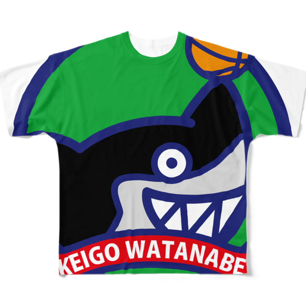 原田専門家のパ紋No.2912 KEIGO All-Over Print T-Shirt