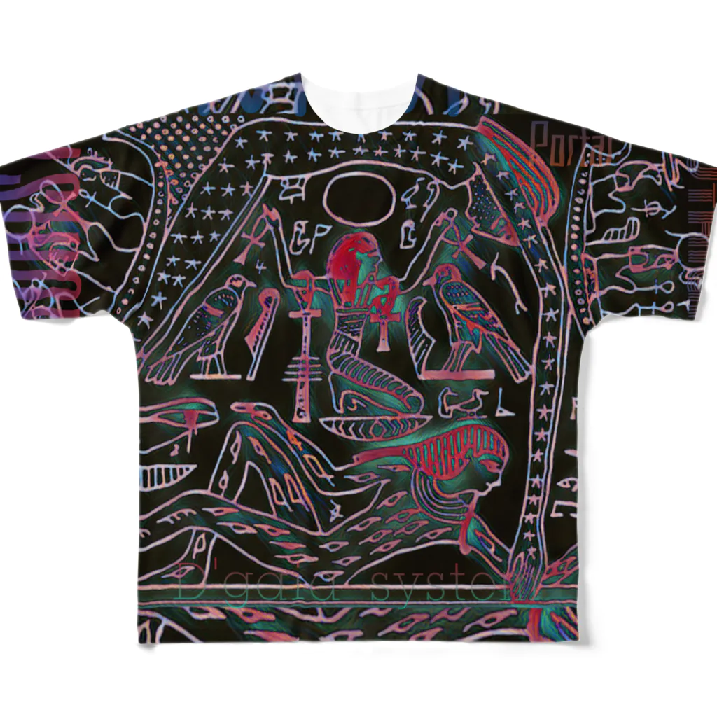 Aimurist のMM‘nut ブラック All-Over Print T-Shirt