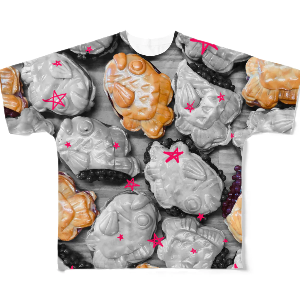 まるこの鯛焼きだらけ All-Over Print T-Shirt