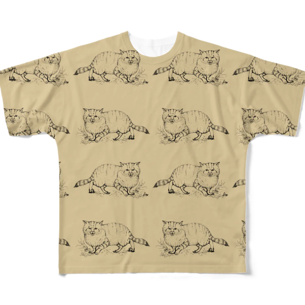 bimakoのお店のスナネコ All-Over Print T-Shirt