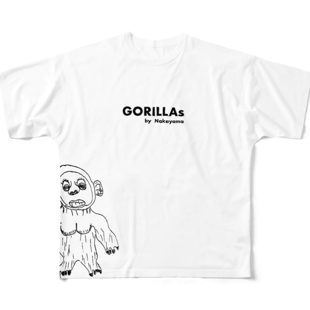 もやしのゴリラ3 フルグラフィックTシャツ