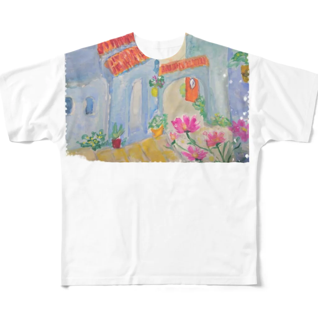 水彩屋の南フランス風 All-Over Print T-Shirt