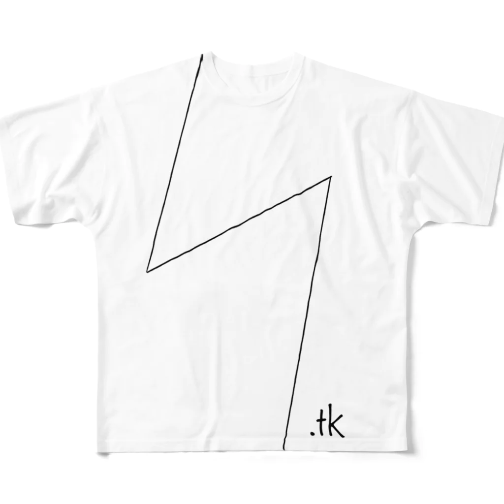 Y.tkのY.tk フルグラフィックTシャツ