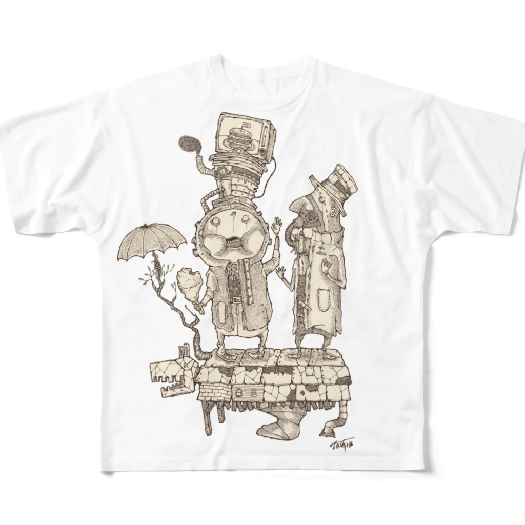 ブキミな住人の無意識領域 All-Over Print T-Shirt