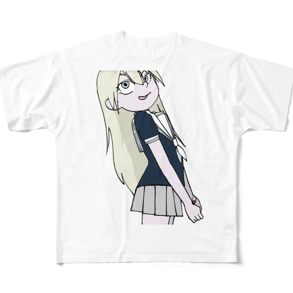 株式会社スガノワークスのソ連の女子高生 All-Over Print T-Shirt