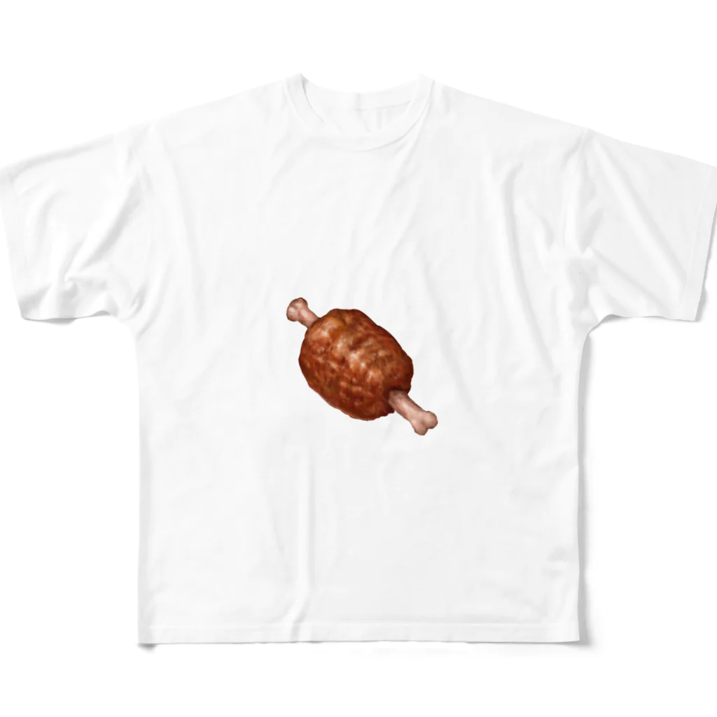 夏のどんぶり(ドンブリ)　ブラザーズ【ドンブラ】の肉 All-Over Print T-Shirt