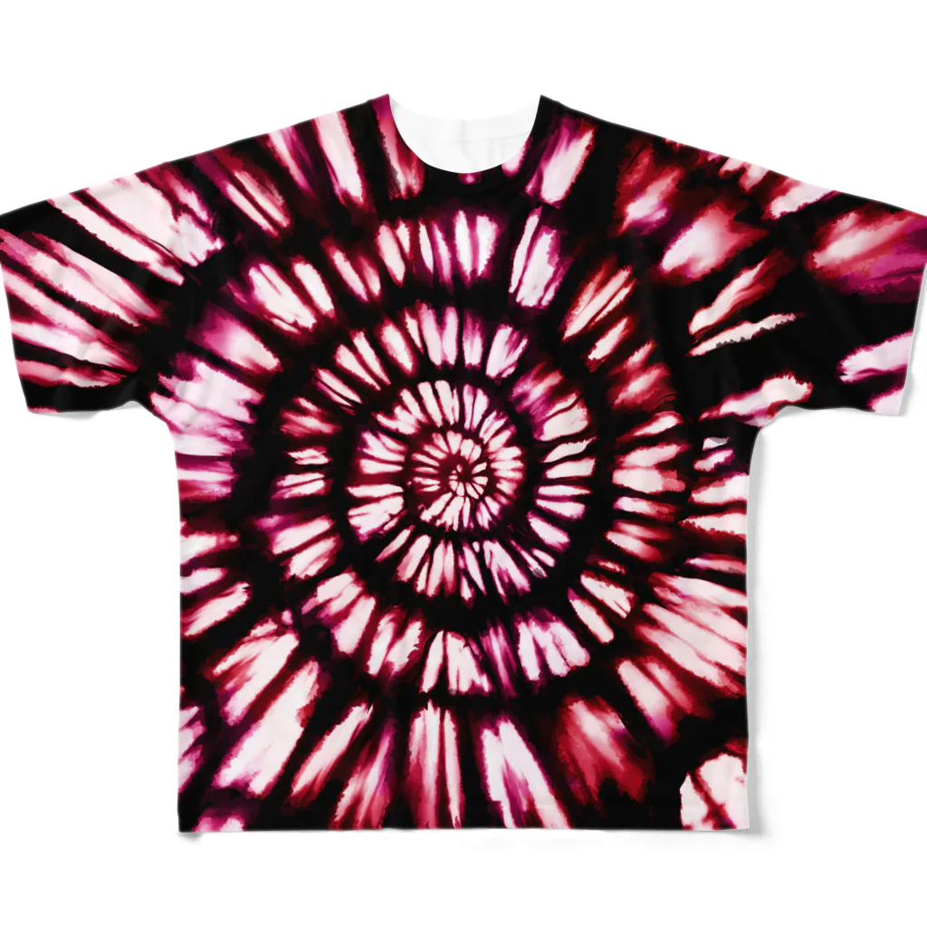 kowareulのkowareul タイダイT 赤 All-Over Print T-Shirt