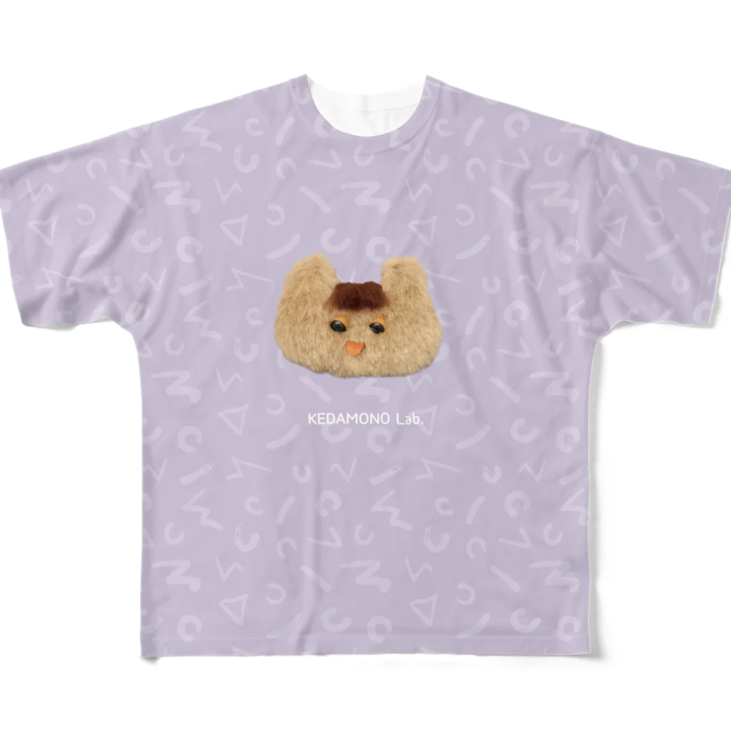 KEDAMONO Lab.のまえがみちゃん フルグラフィックTシャツ