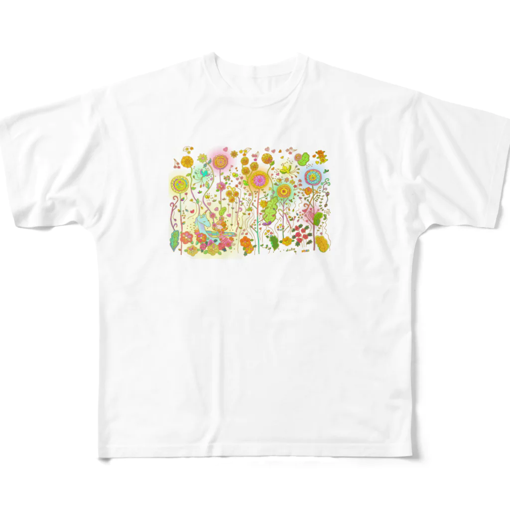 Miki OrangeのFriendscolorful2 All-Over Print T-Shirt