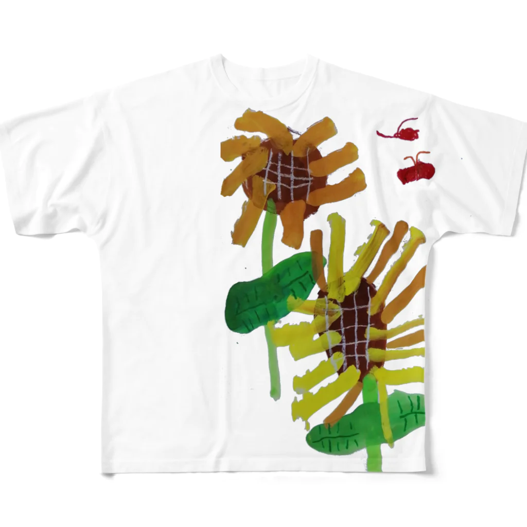 ヤードセールのひまわり All-Over Print T-Shirt