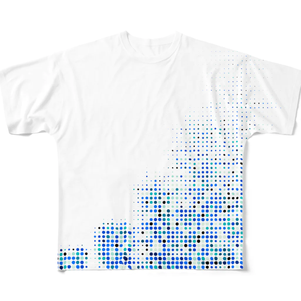 GALACTIC REBELの夜光虫 All-Over Print T-Shirt