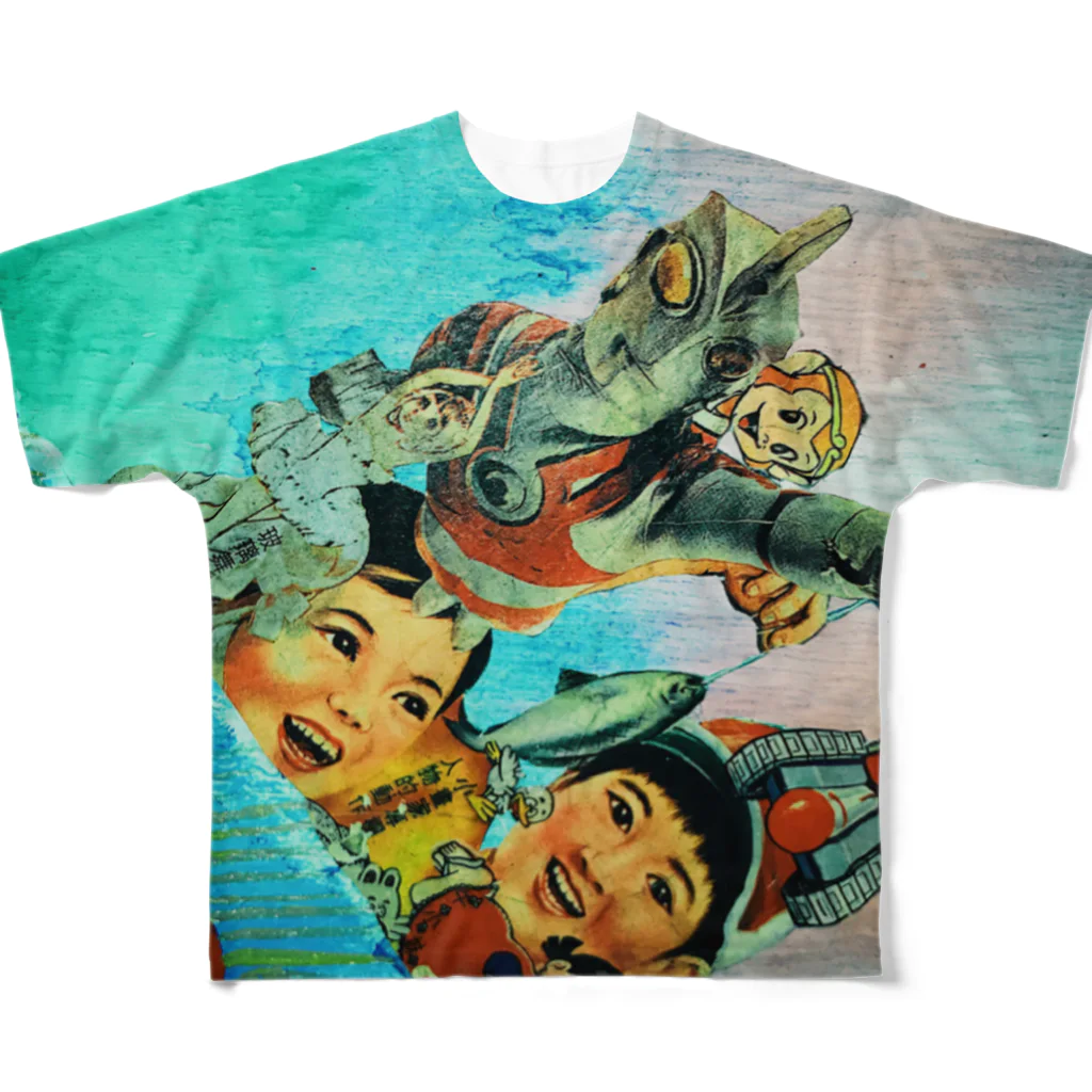 サカモトの個性強めのウルトラまん All-Over Print T-Shirt