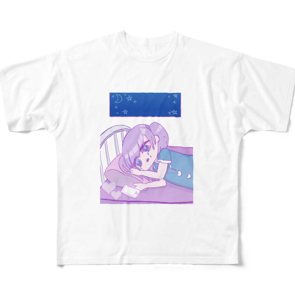 辛い悲しい寂しい不安 病みかわﾁｬﾝ Oin のフルグラフィックtシャツ通販 Suzuri スズリ