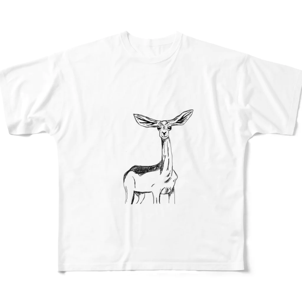 お絵かき動物園のジェレヌクって知ってる？ All-Over Print T-Shirt