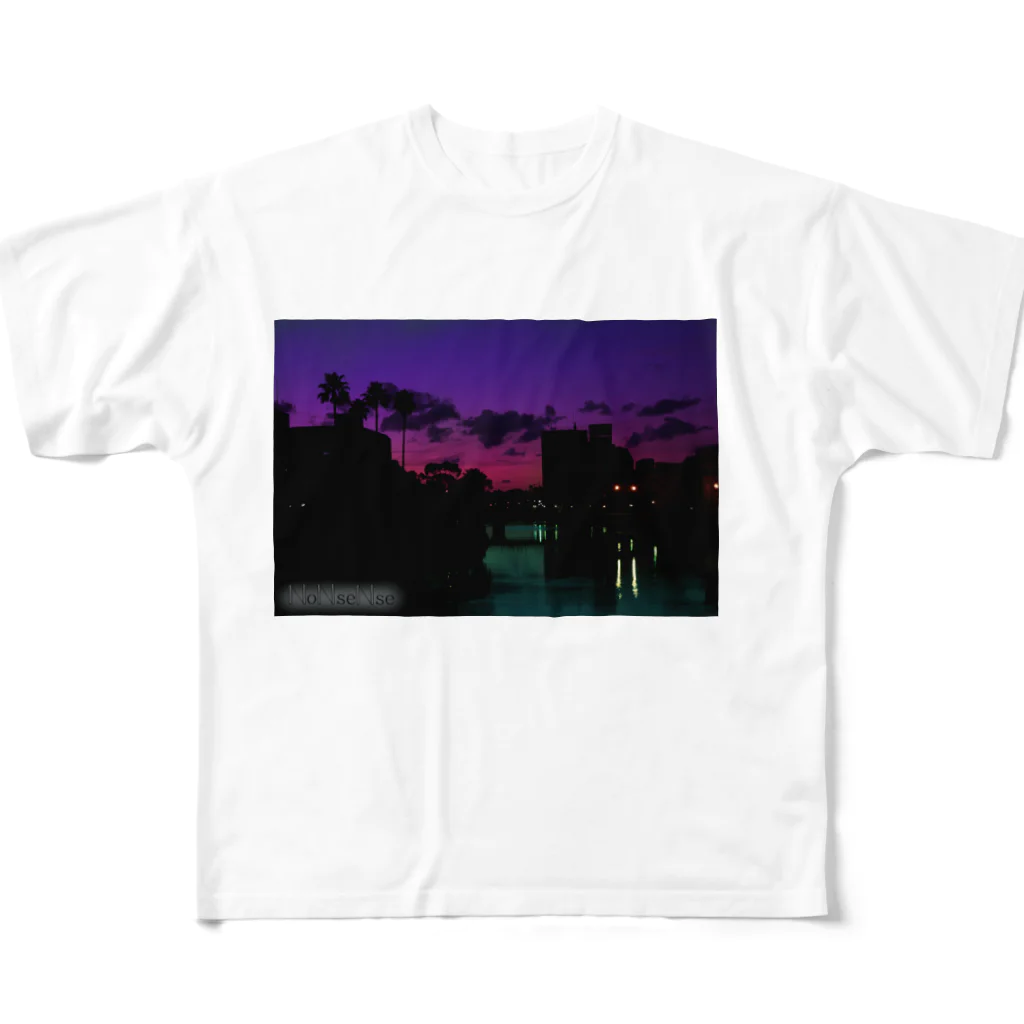 NoNseNseのSUNRISE フルグラフィックTシャツ