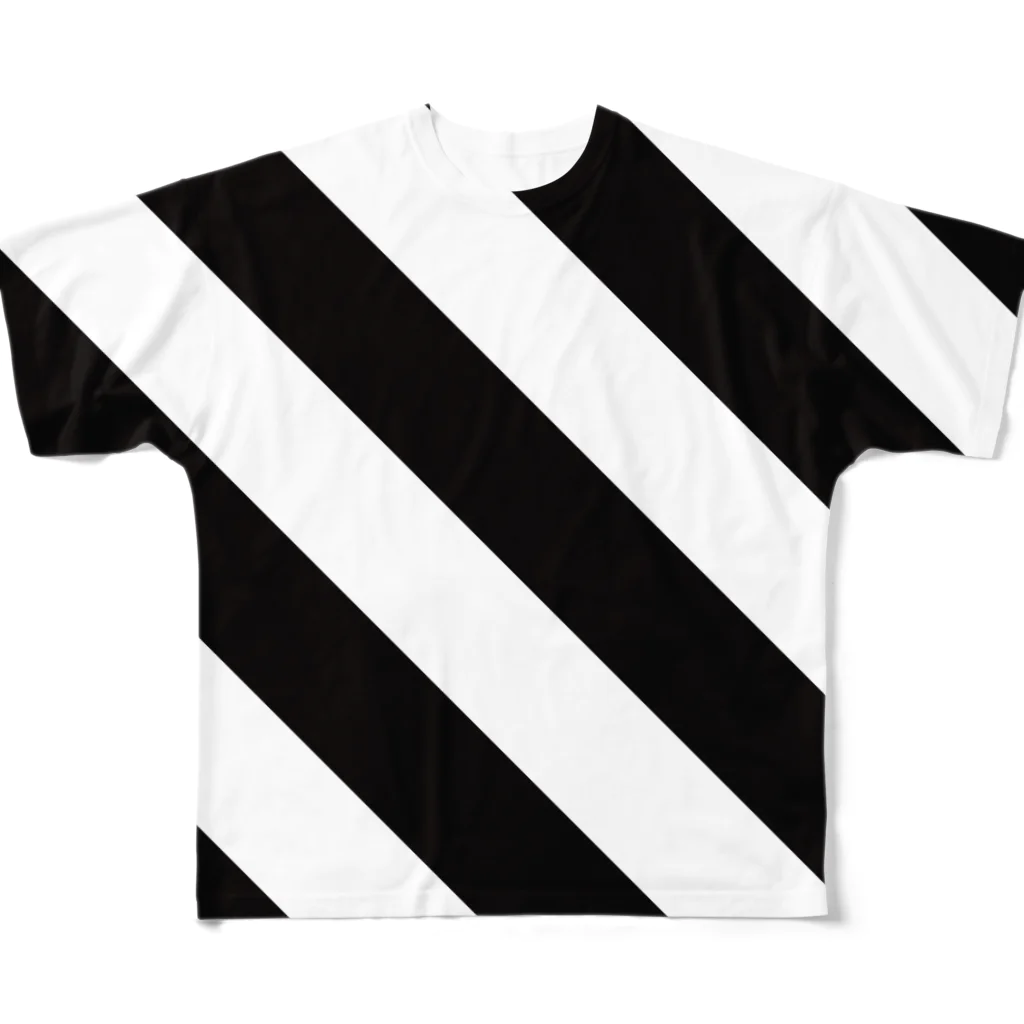 スペィドのおみせsuzuri支店のstripes stripes stripes All-Over Print T-Shirt