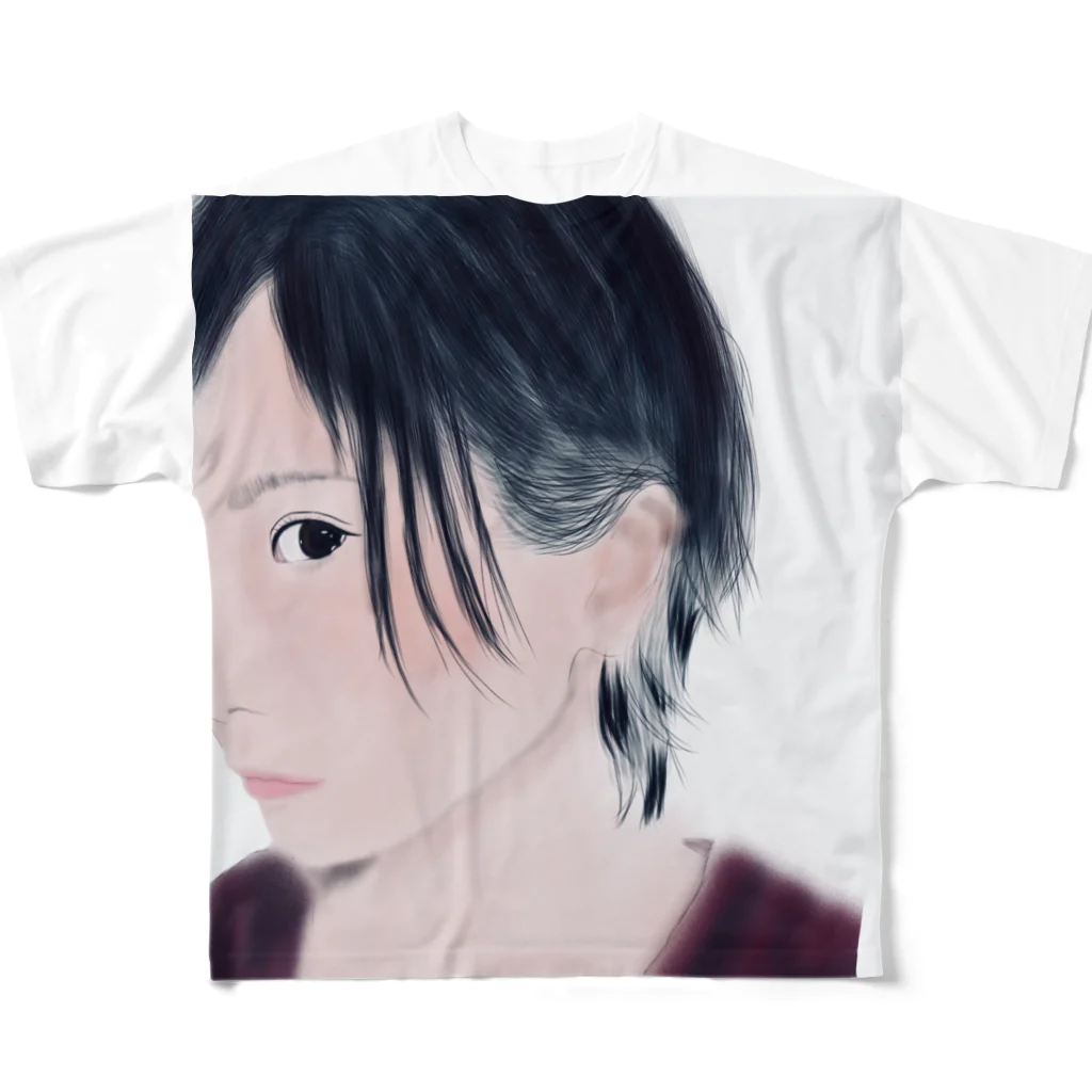 つきさん（絵を描くのが好き）のはいで様のグッズ フルグラフィックTシャツ