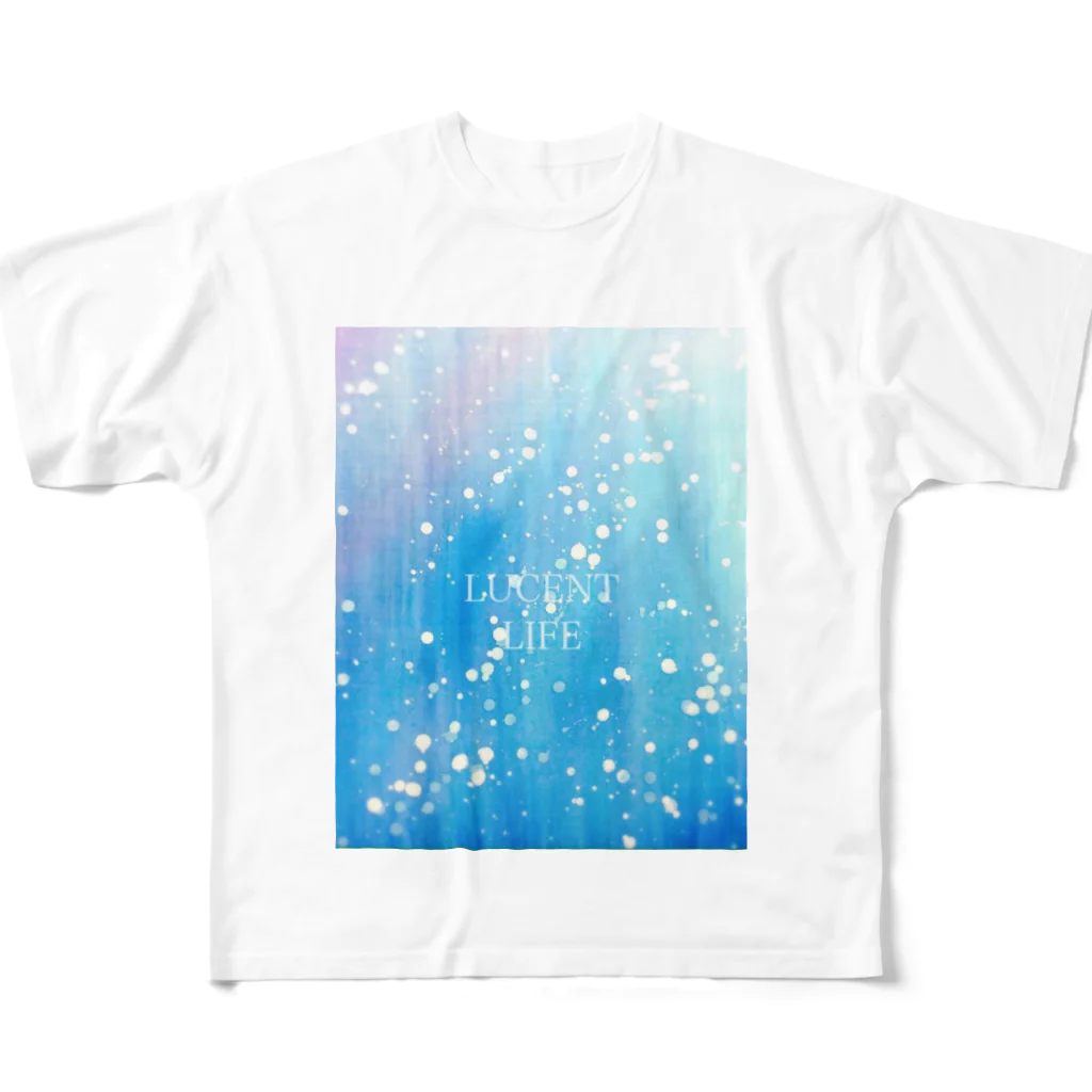 LUCENT LIFEのLUCENT LIFE　水 / Water All-Over Print T-Shirt