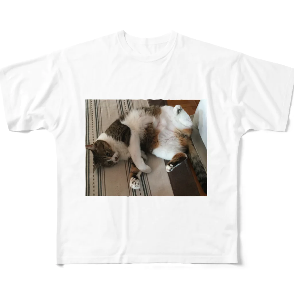 猫のhananyanのぱか～ん！ All-Over Print T-Shirt