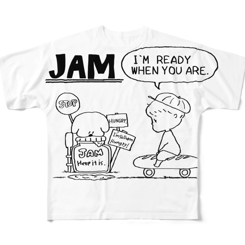 egu shopのJAM＆BOYmono フルグラフィックTシャツ