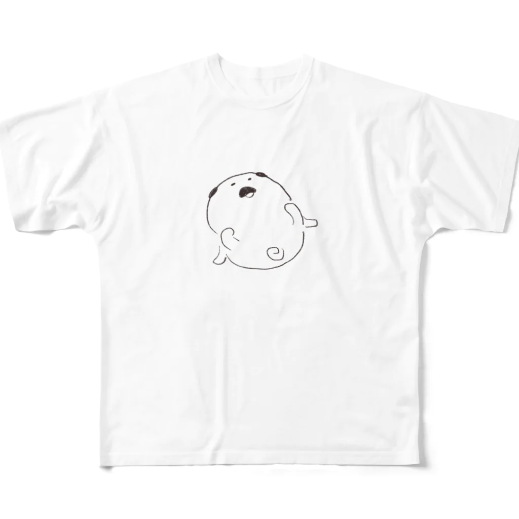 maruboooのお店のまぬけんでーん フルグラフィックTシャツ