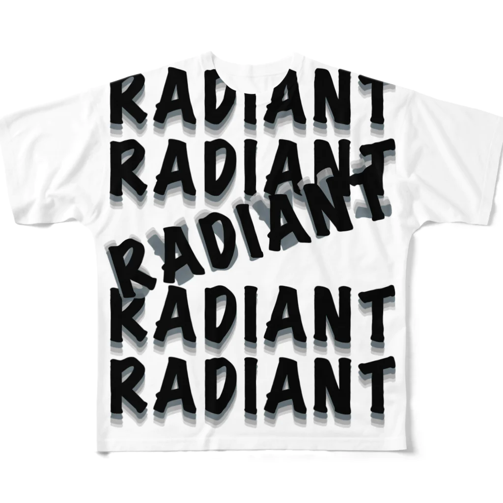 radiantのRADIANTロゴ All-Over Print T-Shirt