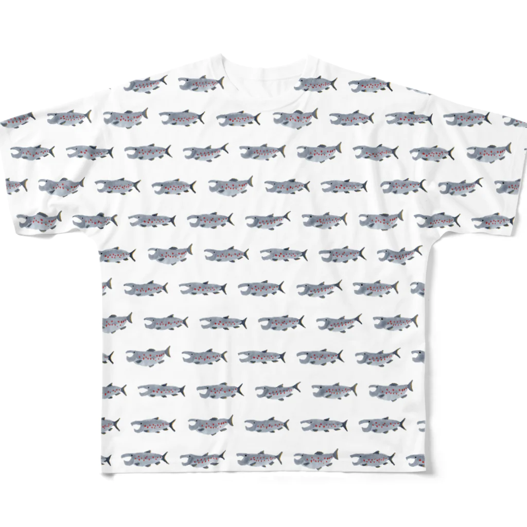 サイトウケイのサケ！サケ！サケ！ All-Over Print T-Shirt