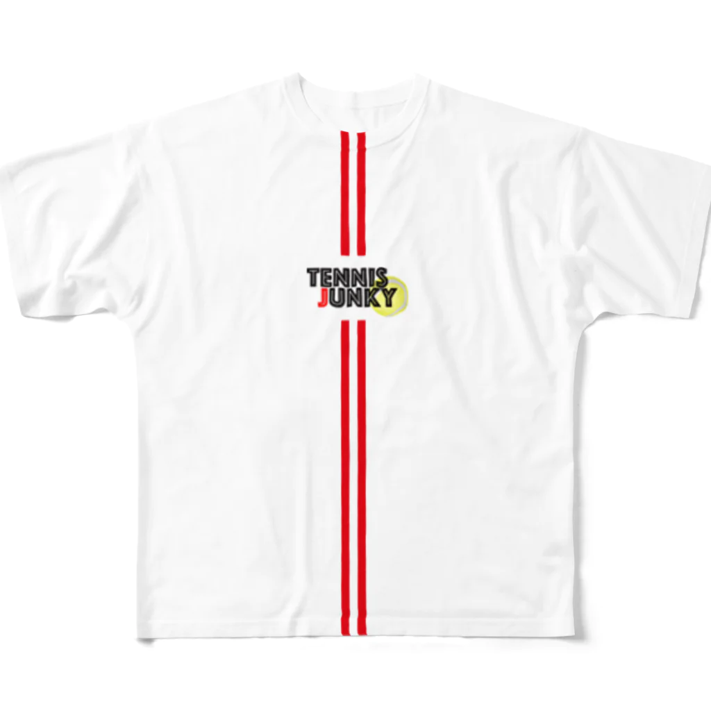 TENNIS JYUNKYの19.TENNIS JUNKYロゴTシャツ ジャパン フルグラフィックTシャツ