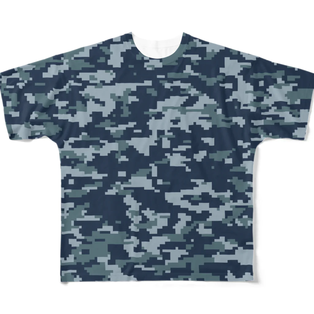 いせかい　しょっぷの海軍NWU風デジタル迷彩 フルグラフィックTシャツ