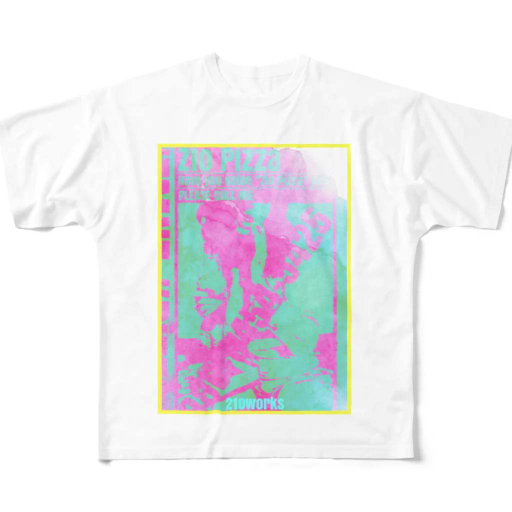 210works のセクシーネオンカラージオ All-Over Print T-Shirt