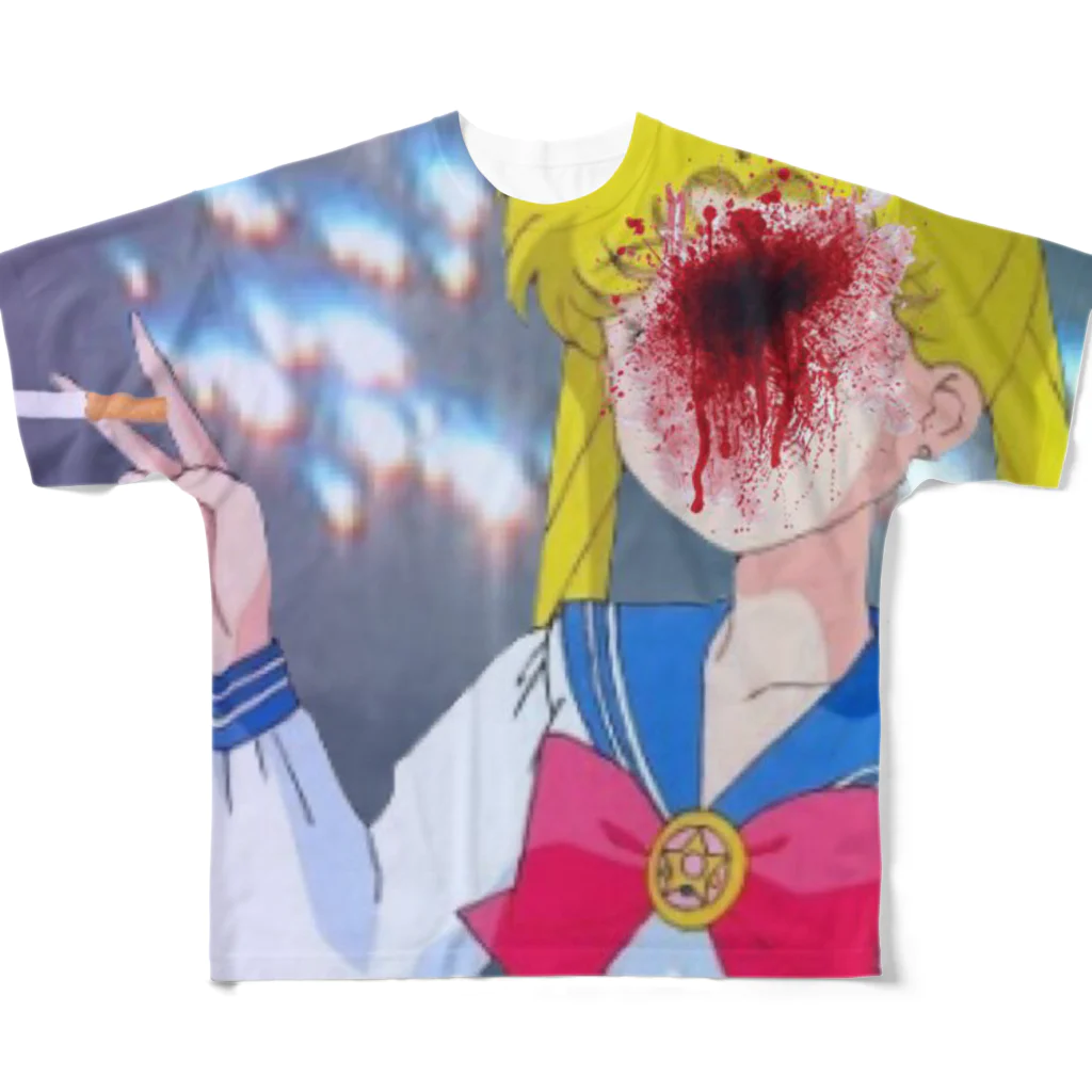 ☯️屠る保父☯️の顔面ゴアムーン All-Over Print T-Shirt