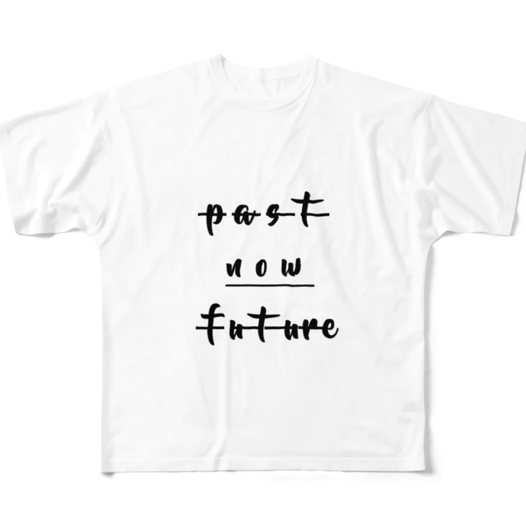 street brand BOMB'Sのpast now future フルグラフィックTシャツ