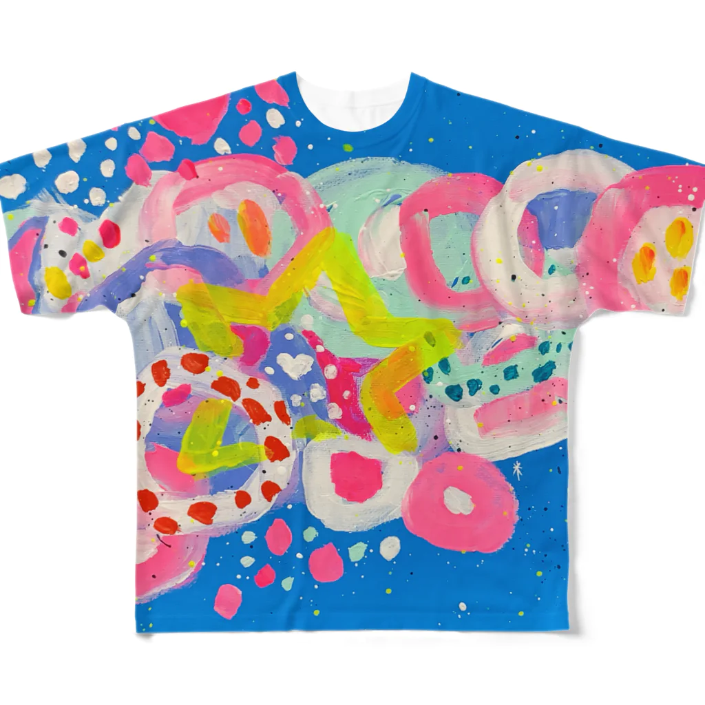 MOCCHIのカラフルショップのカラフルTシャツ🌈 All-Over Print T-Shirt