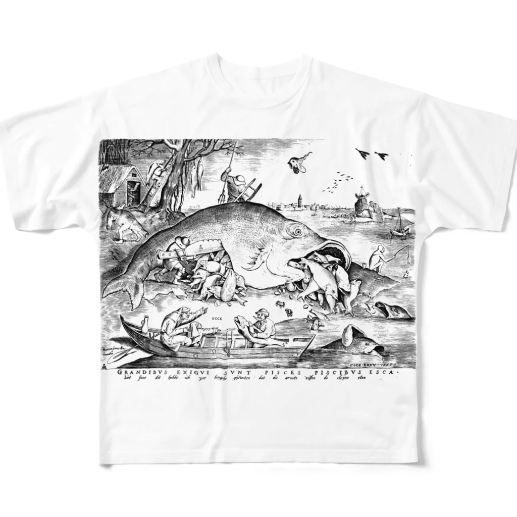 PDinyoの 大きな魚は小さな魚を食う All-Over Print T-Shirt